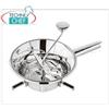 Passaverdura Inox con 3 griglie in dotazione (1,5 - 2 - 4 mm), diametro cm 24x16,5h