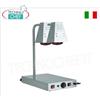 PIANO CALDO in ACCIAIO INOX con 2 LAMPADE ad INFRAROSSI da W.250 cadauna, temperatura regolabile da +30Â° a +90Â°C, V.230 1, Kw.0,75, dim.mm.580x330x680h