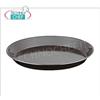 Teglie pizza, Teglia pizza rotonda in lamiera blu pesante, diametro mm 320x25h - indicato PREZZO UNITARIO - acquistabile in Confezione di 10 Pezzi