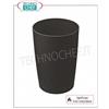 Gettacarte cilindrico in polipropilene ignifugo,colore nero, capacit litri 8, diam.mm.210x295h