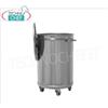 Pattumiera in acciaio inox AISI 304 su ruote con coperchio, capacitÃ 100 litri, peso Kg.11, diam.mm 475x720h
