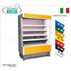 FRIGOR MURALE ESPOSITORE, Marca TECNODOM, Linea VULCANO 60, con 4 ripiani regolabili, ILLUMINAZIONE superiore a neon, temperatura +3 +5C, predisposto per UNITA' REFRIGERANTE REMOTA, V.230 1, Kw.0,084, Peso 200 Kg, dim.mm.1480x602x1970h
