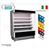 FRIGOR MURALE ESPOSITORE, Marca TECNODOM, Linea VULCANO 60, con 4 ripiani regolabili, ILLUMINAZIONE superiore a neon, temperatura +3 +5C, completo di UNITA' REFRIGERANTE, V.230 1, Kw.2,66, Peso 255 Kg, dim.mm.1955x602x1970h