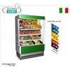 FRIGOR MURALE ESPOSITORE, Marca TECNODOM, Linea VULCANO 80, con 3 ripiani inclinati, ILLUMINAZIONE superiore a neon, temperatura +6 +8C, completi di UNITA' REFRIGERANTE, V.230 1, Kw.1,595, Peso 210 Kg, dim.mm.1330x764x2040h