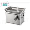 TRITACARNE REFRIGERATO, con BOCCA 22, RESA 350Kg h, V.230 1, Kw.1,1, Peso 48 Kg, dim.mm.512x390x481h