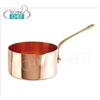 Casseruola per zucchero in RAME Stagnato internamente, 1 manico, diametro 200 mm, altezza 100 mm.