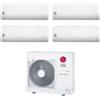 Lg Climatizzatore LG Libero Smart wifi quadri split 7000+9000+9000+9000 btu inverter in R32 MU4R25 A++