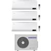 Samsung CEBU Wi-Fi R32 Climatizzatore a parete trial split inverter Wi-Fi bianco - unità esterna 5.2 kW unità interne 7000+7000+9000 BTU