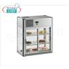 VETRINA ESPOSITIVA REFRIGERATA da BANCO con 3 PIANI, lunga cm 80, alta cm 73,4