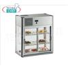 VETRINA ESPOSITIVA REFRIGERATA da BANCO con 3 PIANI, lunga cm 80