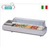 Technochef - VETRINA ESPOSITIVA CALDA da BANCO con VETRO CURVO, Temp.+30Â° +70Â°C