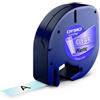 Dymo Nastro per etichettatrici Dymo LetraTag plastica 12 mm x 4 m nero/trasparente S0721530