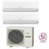 Hitachi Condizionatore Climatizzatore Hitachi Dual Split Performance R32 7000+15000 BTU Con RAM-53NP2E Wi-Fi Optional