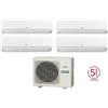 Hitachi Condizionatore Climatizzatore Hitachi Quadri Performance R32 9000+9000+9000+18000 BTU+RAM-70NP4E Wi-Fi Optional