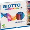 Giotto fila Pastelli Giotto supermina 24 colori mina diam.3,8 mm.