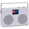 RLine SounDAB Two Bianco Radio Stereo DAB FM Bluetooth Line IN Display 2,8'