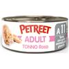 Petreet Natura Tonno Rosa per Gatto da 70 gr Gusto A11 - Tonno Rosa con Surimi al Granchio