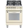 Lofra PBI66MFT/C Cucina Gas 4 Fornelli con Forno Elettrico da 60 cm Beige
