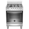 Bertazzoni La Germania La Germania FTR654EXV Cucina Gas 4 Fornelli con Forno Elettrico da 60 cm Acciaio inossidabile