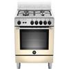 Bertazzoni La Germania AMN664GCRV Cucina Gas 4 Fornelli con Forno da 60 cm Crema