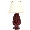 CERAMICHE CALTAGIRONE Lume Pigna Ceramica Siciliana Caltagirone Bordeaux cm 70