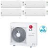 LG Condizionatore Climatizzatore LG Quadri Split Inverter Libero Smart R-32 Wi-Fi 7000+7000+7000+7000 BTU Con MU4R25 U40
