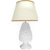 CERAMICHE CALTAGIRONE Lume Pigna Ceramica Siciliana Caltagirone Bianco cm 70