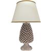 CERAMICHE CALTAGIRONE Lume Pigna Ceramica Siciliana Caltagirone Bianco Antico cm 70