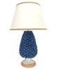 CERAMICHE CALTAGIRONE Lume Pigna Ceramica Siciliana Caltagirone Blu cm 70