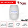 Pyronix DS-PD2-D12-W - Sensore di Movimento Allarme Wireless PIR + MW 12M 868MHz Pyronix Hikvision AXIOM HUB