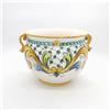 CERAMICHE CALTAGIRONE Portavaso Ceramica Siciliana Giallo cm 30