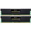 Corsair CML8GX3M2A1600C9 Vengeance Kit di Memoria da 8 GB (2x4 GB), DDR3, 1600 MHz, CL9, Basso Profilo, Nero