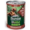 MONGE CANE UMIDO BWILD GRAIN FREE ADULTO BOCCONCINI AGNELLO, ZUCCA E ZUCHINE 400 G