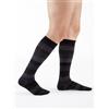 Sigvaris Calze compressive MICROFIBER SHADES for men - Onyx Stripes