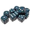Chessex Set 36 dadi D6 Sea 12mm Speckled (bianco/celeste puntinato) CHX25916