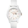 Lacoste Orologio Analogico al Quarzo da Donna Collezione LACOSTE.12.12 con Cinturino in Silicone Bianco - 2000960