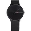 Tommy Hilfiger Orologio Analogico al Quarzo da Uomo con Cinturino in Maglia Metallica in Acciaio Inossidabile Nero - 1791464
