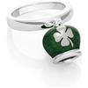 Chantecler Anello con Campanella pendente e quadrifoglio sul retro