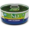 Farmina N&D Prime Grain Free Feline 70 gr - Agnello e Mirtilli - Confezione da 30 pezzi - Cibo umido per gatti - 1° ORDINE? scegli lo sconto BZR5 / BZR20 + 200 punti fedeltà