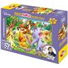 LISCIANI Puzzle 108 pezzi Maxi Double-Face Disney Winnie the Pooh Art.31719