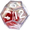 Koplow Dado d12 dentro d12 Trasparente - K12457