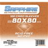 Red Glove 80x80 mm bustine protettive trasparenti Sapphire CARAMEL (100 bustine)
