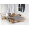 Vivere Zen Letto in Legno di Faggio Nova Naturale/Noce (Struttura colore naturale 160x200 (Mis. Est. 167x210))