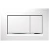 GEBERIT - SIGMA30 PLACCA DI COMANDO 2 TASTI BIANCA / CROMO 115.883.KJ.1