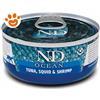 Farmina Cat N&D Ocean Tonno Calamaro e Gamberetti - Lattina Da 70 Gr