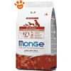 Monge Dog Natural Superpremium All Breeds Puppy e Junior Agnello e Riso - Sacco da 12 kg