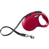 Ferribiella Guinzaglio Flexi Classic Fettuccia Rosso - fino a 15 kg
