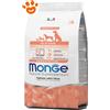 Monge Dog Natural Superpremium All Breeds Puppy e Junior Salmone e Riso - Sacco da 12 kg