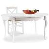 MIlani Home GRANT - tavolo da pranzo ovale allungabile in legno massello