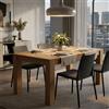MIlani Home ELVIS - tavolo da pranzo moderno allungabile in rovere spazzolato